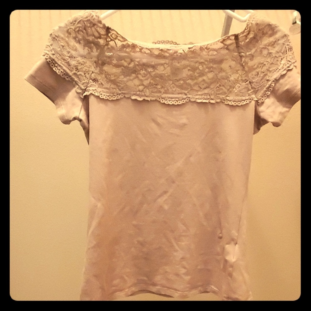 Tan shirt